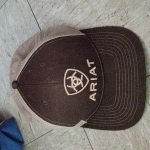 Ariat brown and tan hat